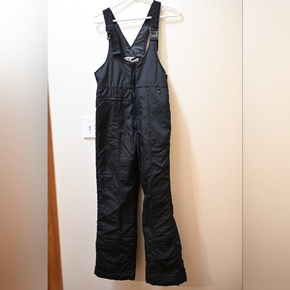 Helly Hansen Europa Black Vintage Snow Fishing Bib Overalls Jumpsuit Jumper 18